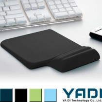 YADI 高緩壓機能舒壓滑鼠墊 (黑) 台灣製造