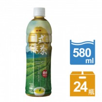 金車日式風味綠茶(無糖) (580ml*24入/箱)-平均每入$19
